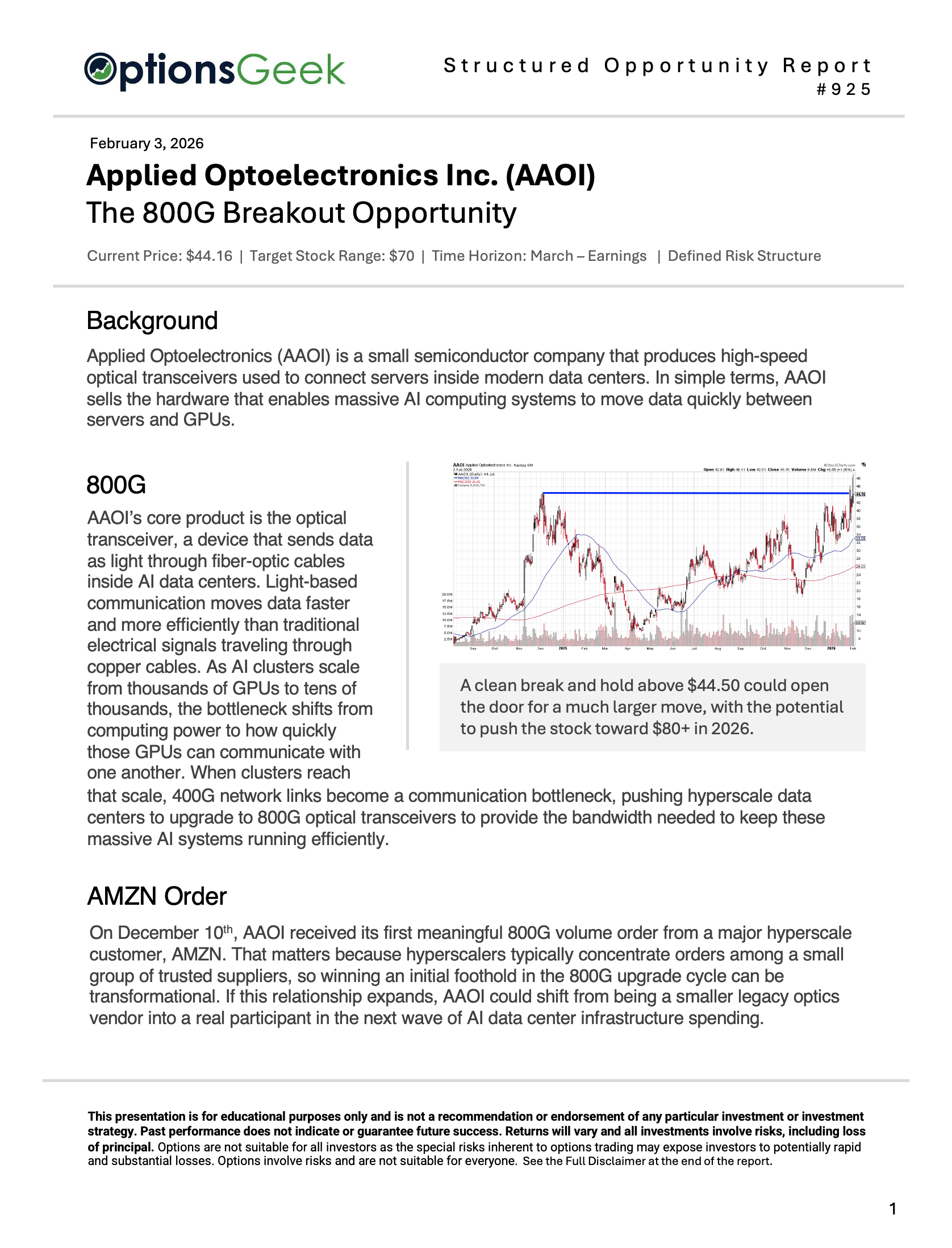 AAOI Asymmetric Opportunity - Home Page AAOI Asymmetric Opportunity - Home Page