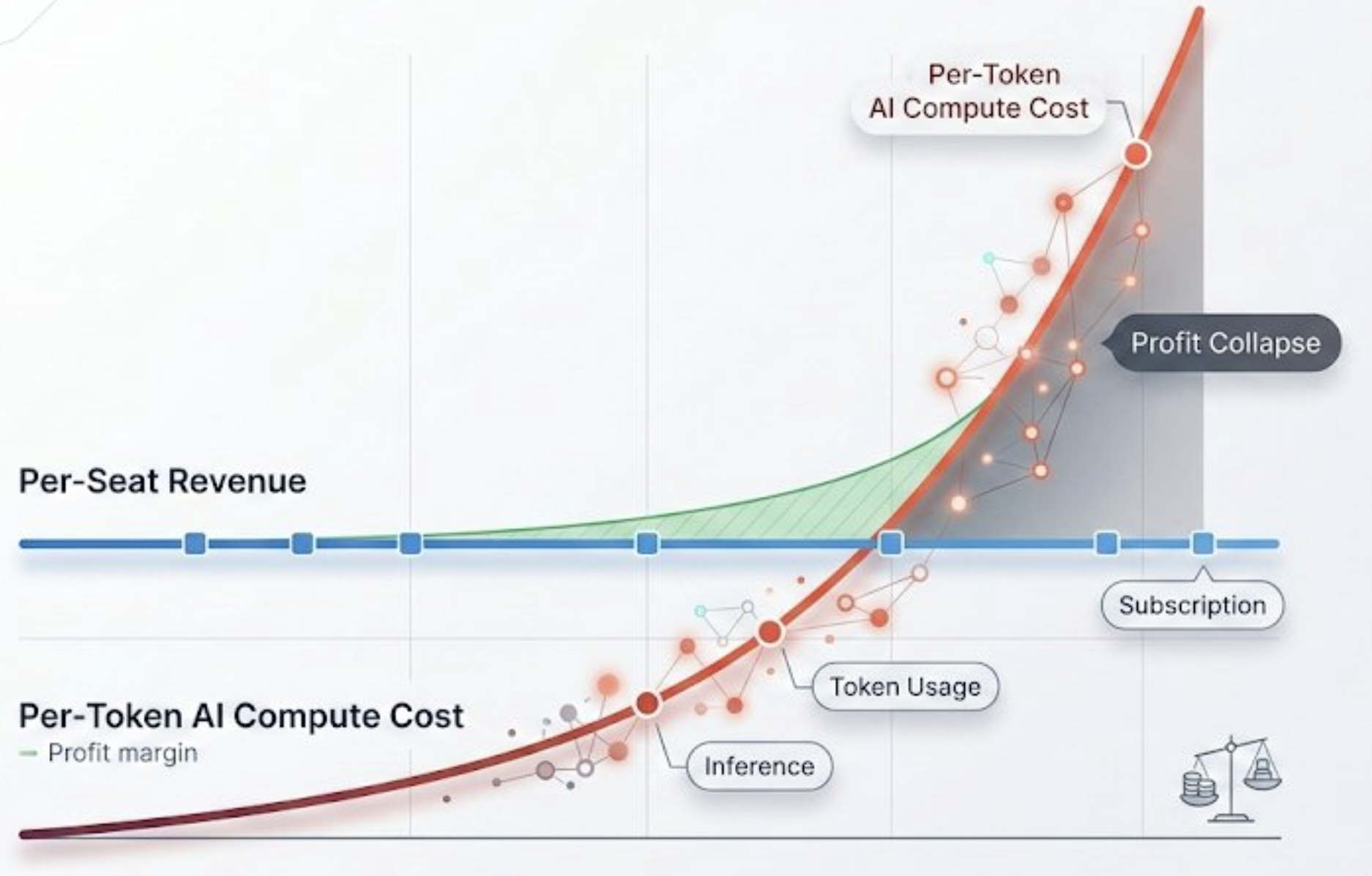 Rising AI costs risks Margin compression Rising AI costs risks Margin compression